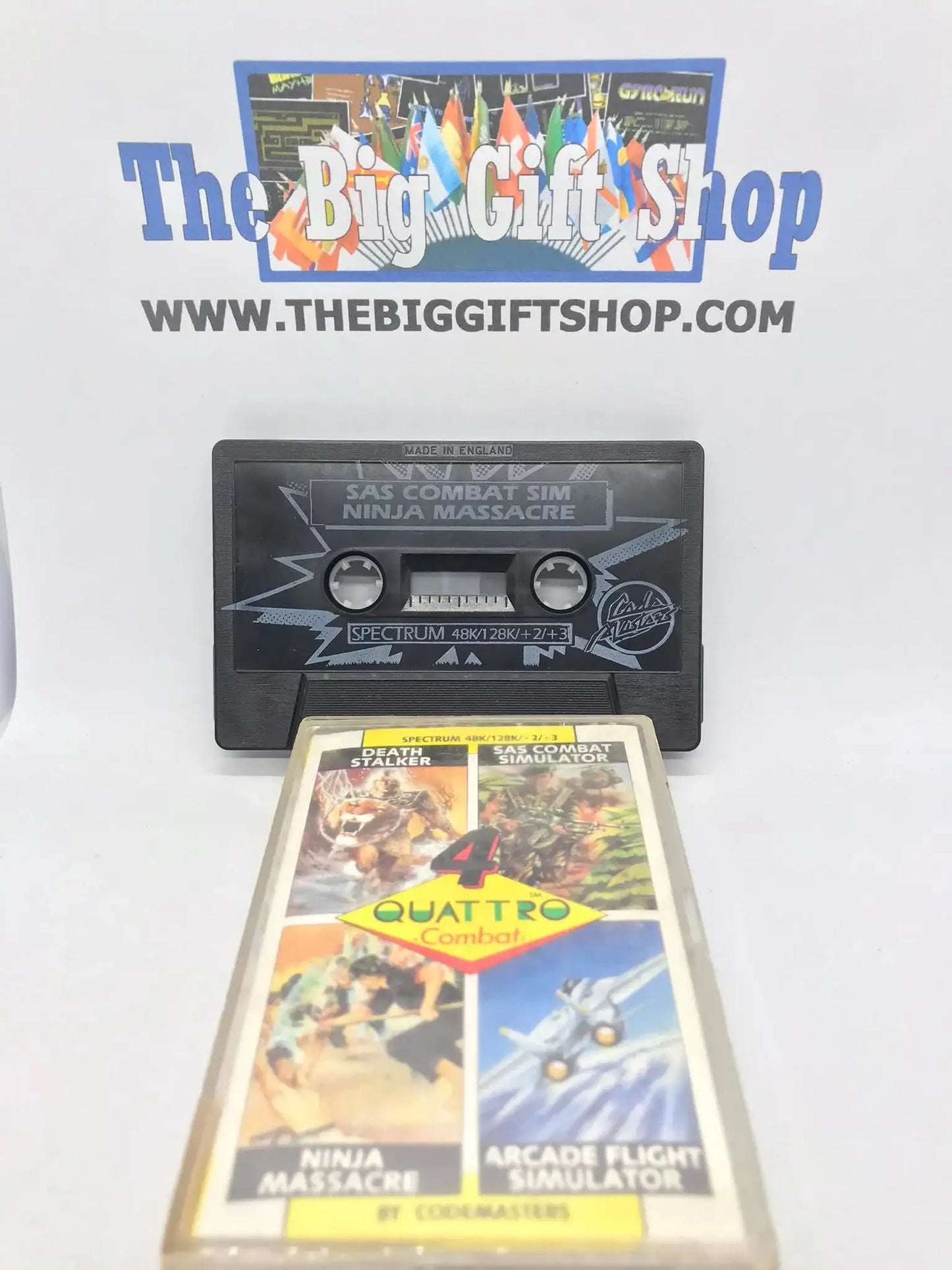 Quattro, Combat (Tested Working), ZX Spectrum, Released by Codemasters Magretro