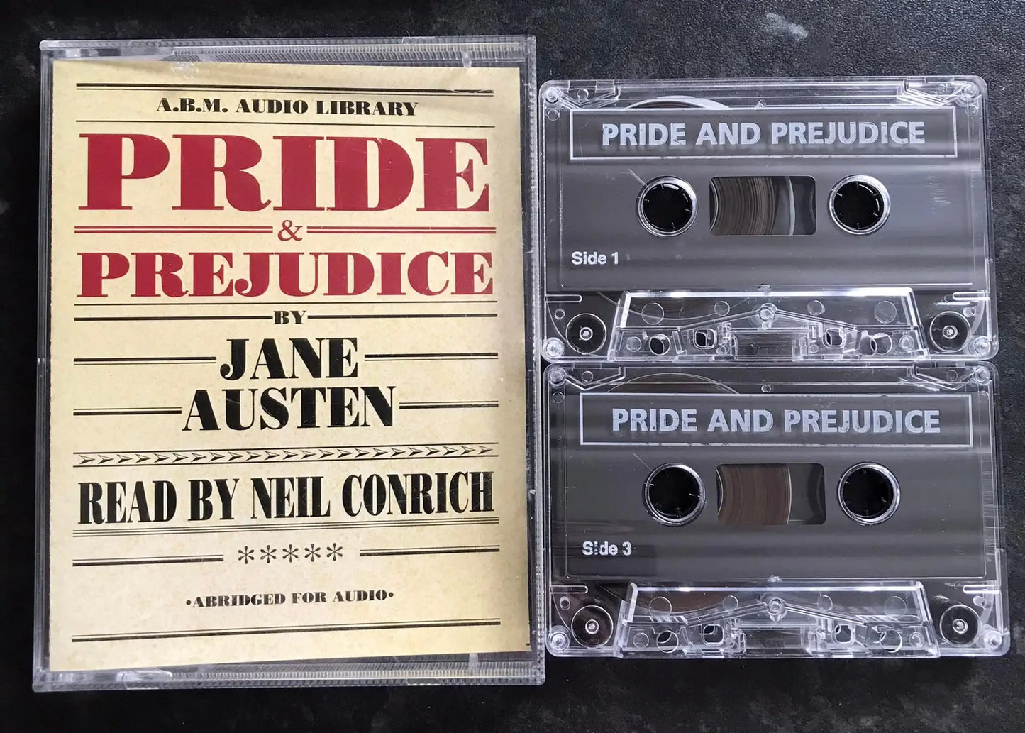 Pride & Prejudice, Jane Austen, A.B.M. Audio Library, TALK 001, Audiobook Magretro