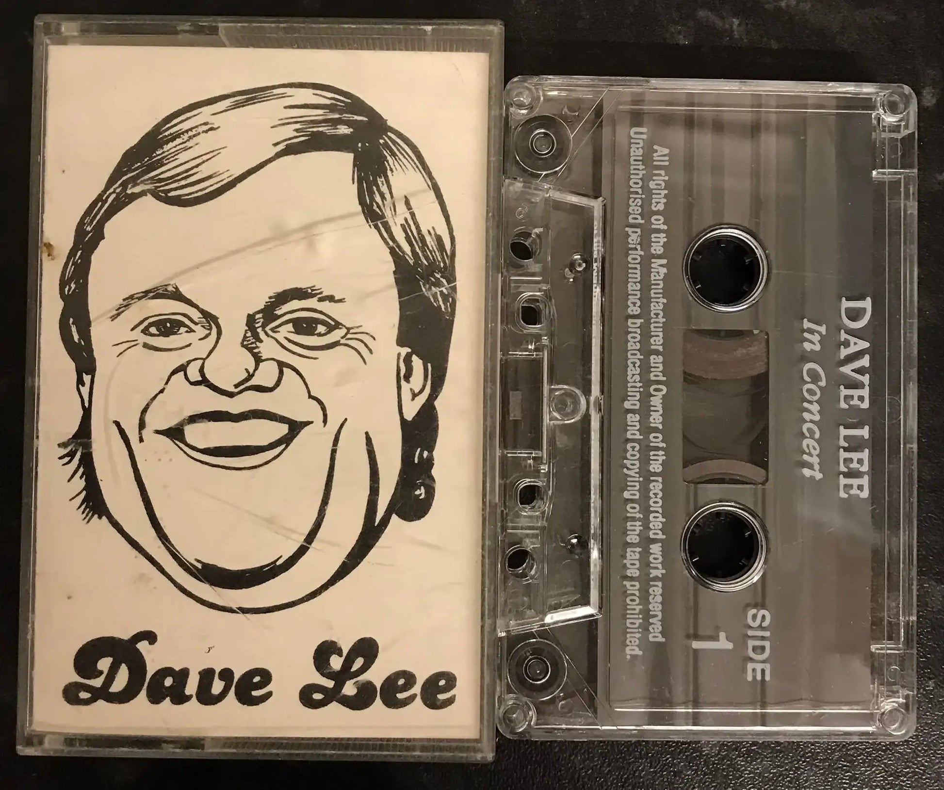 Dave Lee In Concert, UK Comedian, Vintage Cassette Magretro