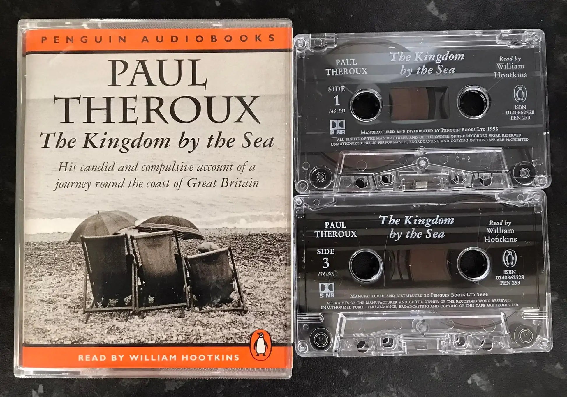 The Kingdom By The Sea, Paul Theroux, pen 353, Penguin Audiobooks Magretro