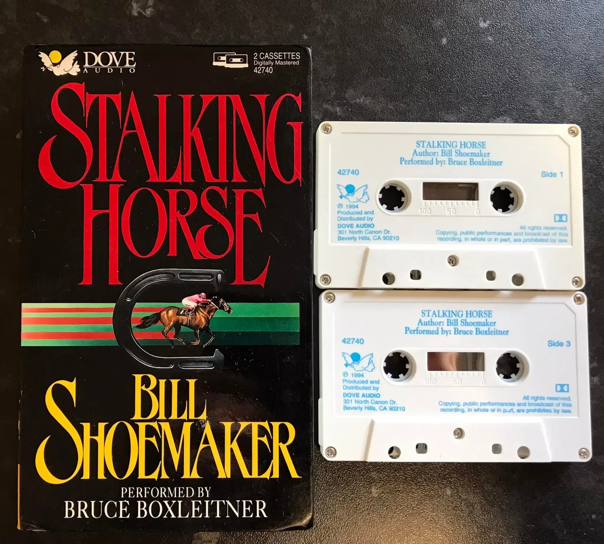 Stalking Horse Audiobook, Bill Shoemaker. (RARE), Vintage Cassette Magretro