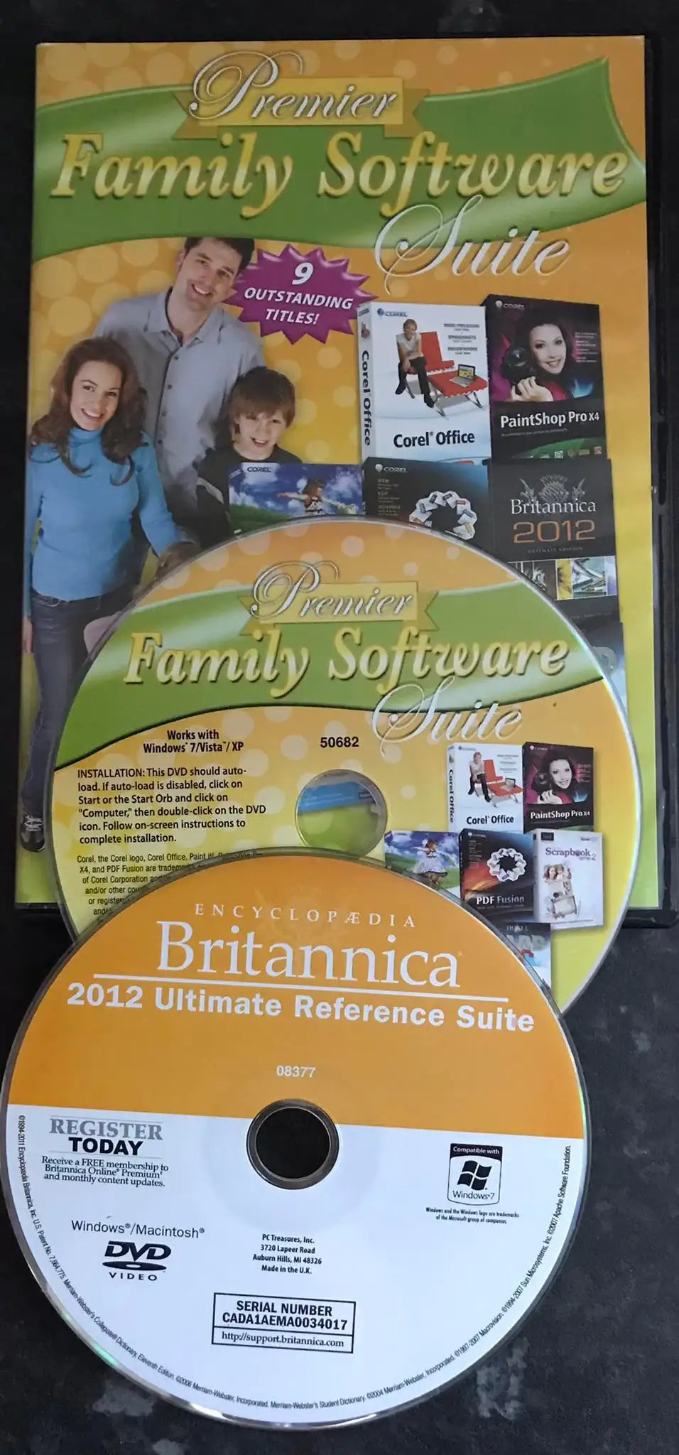 Premier Family Software Suite, DVD series Home Office, PC Game Magretro