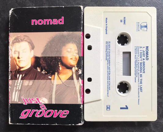 Nomad, Just A Groove Single, Rumour Records, RUMAC 33, Vintage Cassette Magretro