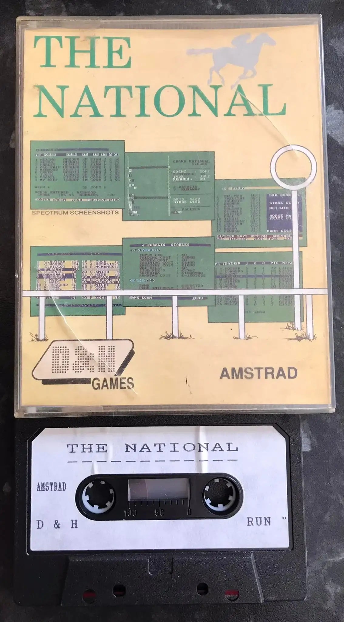 The National, D&H Games, Amstrad 464 Game, RARE Magretro