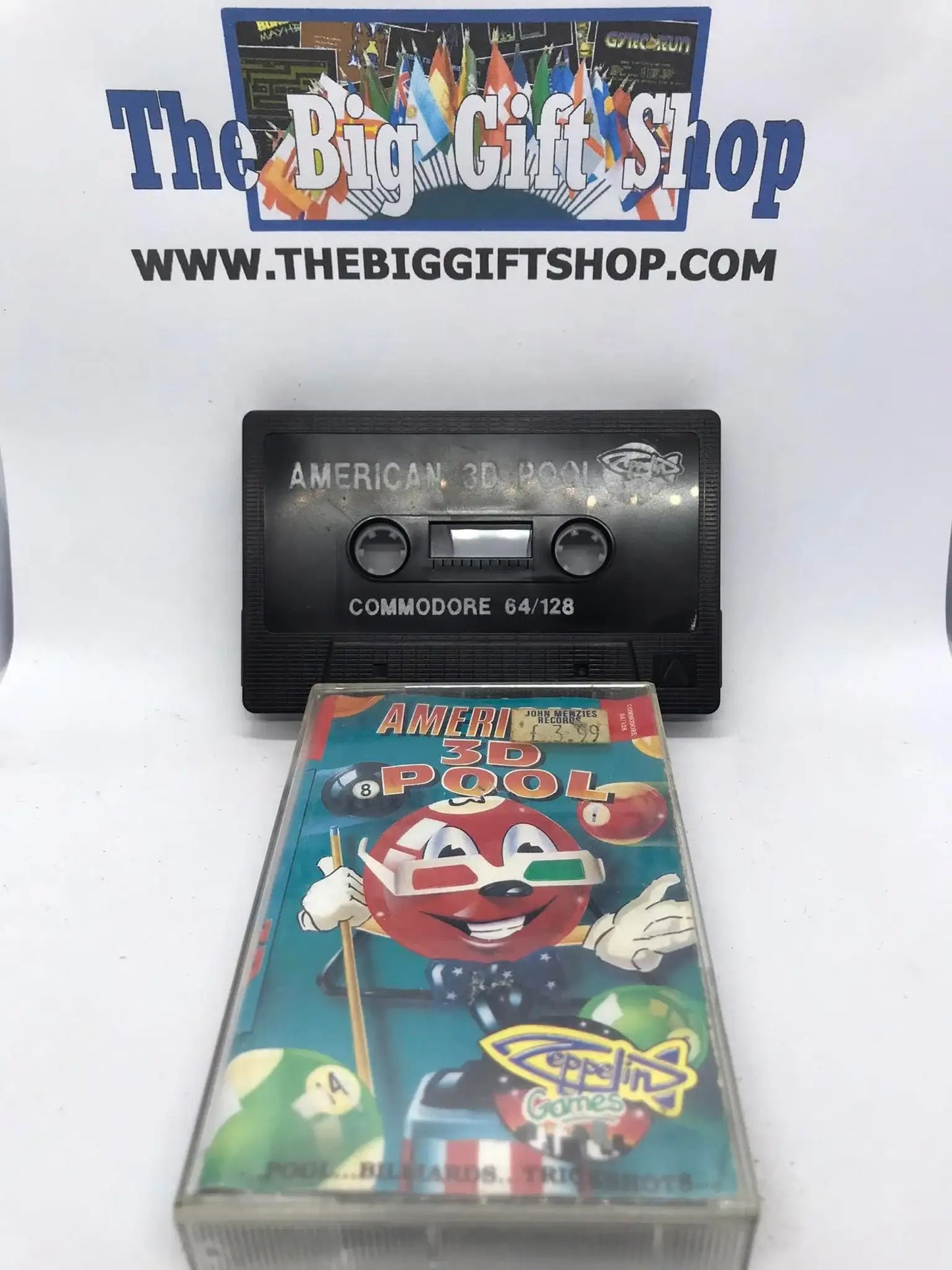 American 3D Pool, C64, Released by Zeppelin Games Ltd Magretro