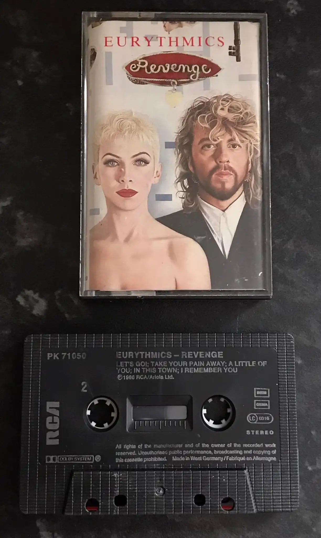 Eurythmics, Revenge Album, RCA,PK 71050, Vintage Cassette Magretro