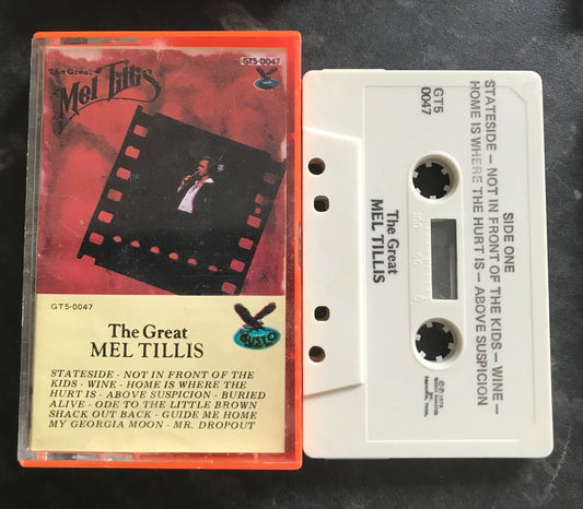 The Great Mel Tillis Album, GT5-0047, Gusto Records, Vintage Cassette Magretro
