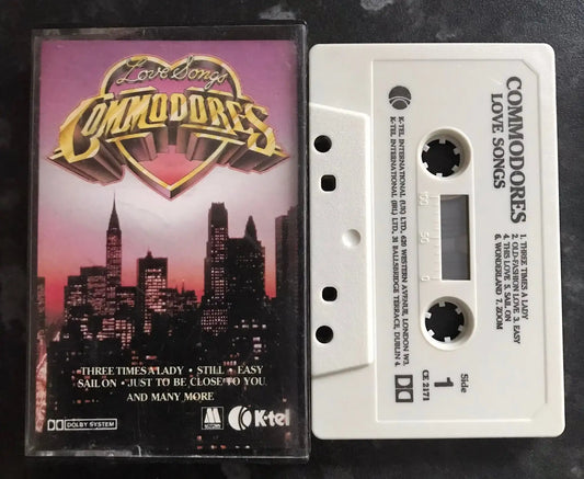 Commodores, Love Songs Album , K-Tel, CE 2171, Vintage Cassette Magretro