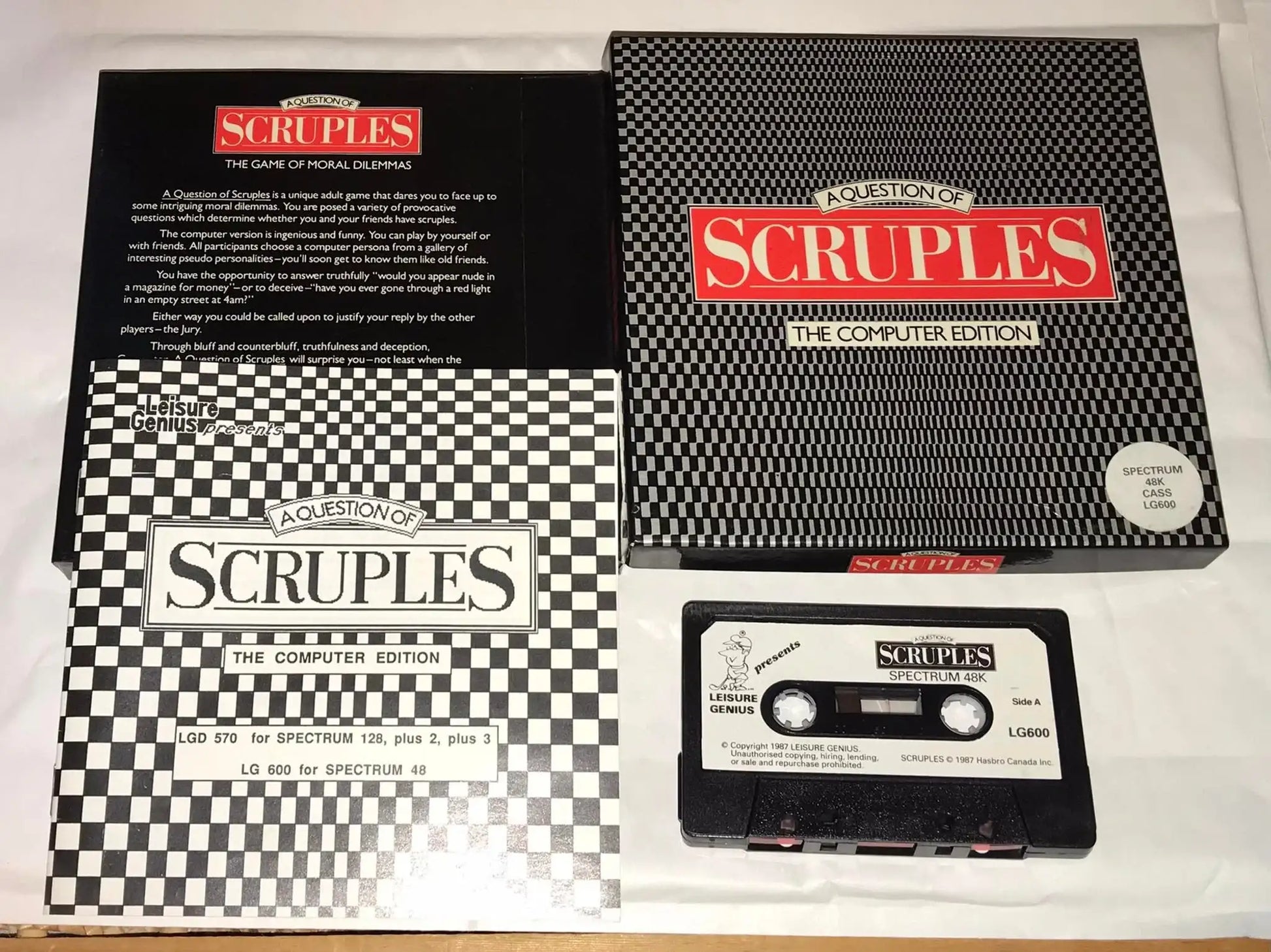 A Question Of Scruples, ZX Spectrum by Leisure genuis Magretro