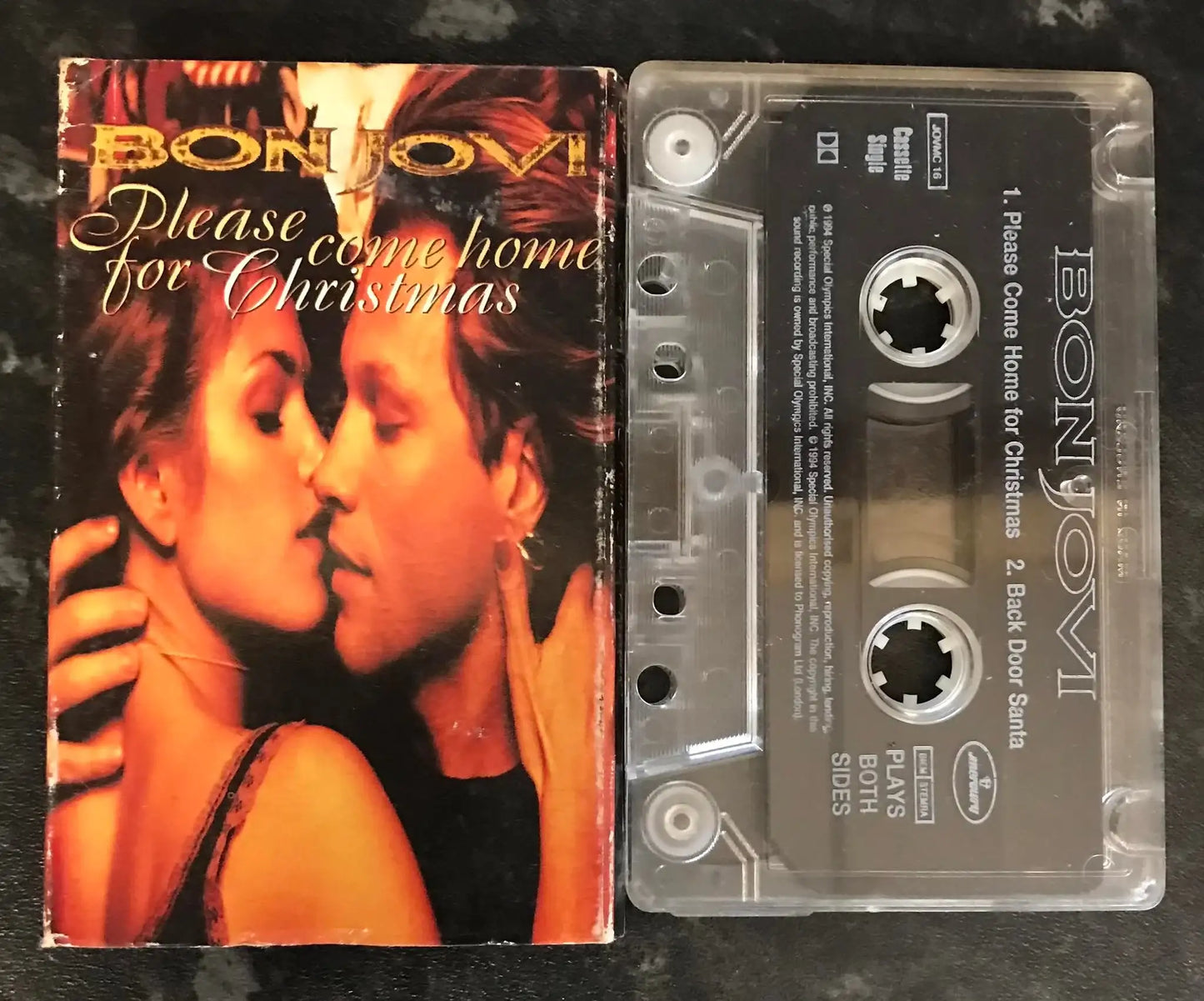 Bon Jovi, Please Come Home For Christmas Single, MERCURY MUSIC, JOVMC 16 Magretro