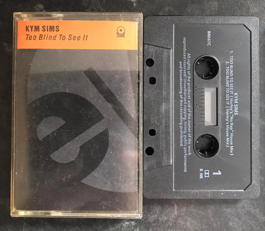 Kym Sims, Too blind to see it Single, ATCO Records,B8667C, Vintage Cassette Magretro