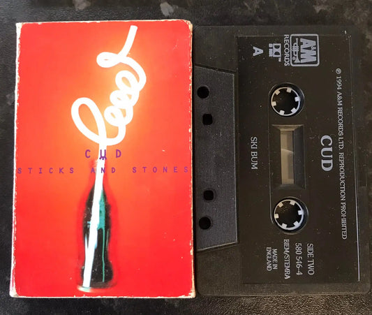 CUD, Sticks And Stones Single, A&M Records, 580 546-4, Vintage Cassette Magretro