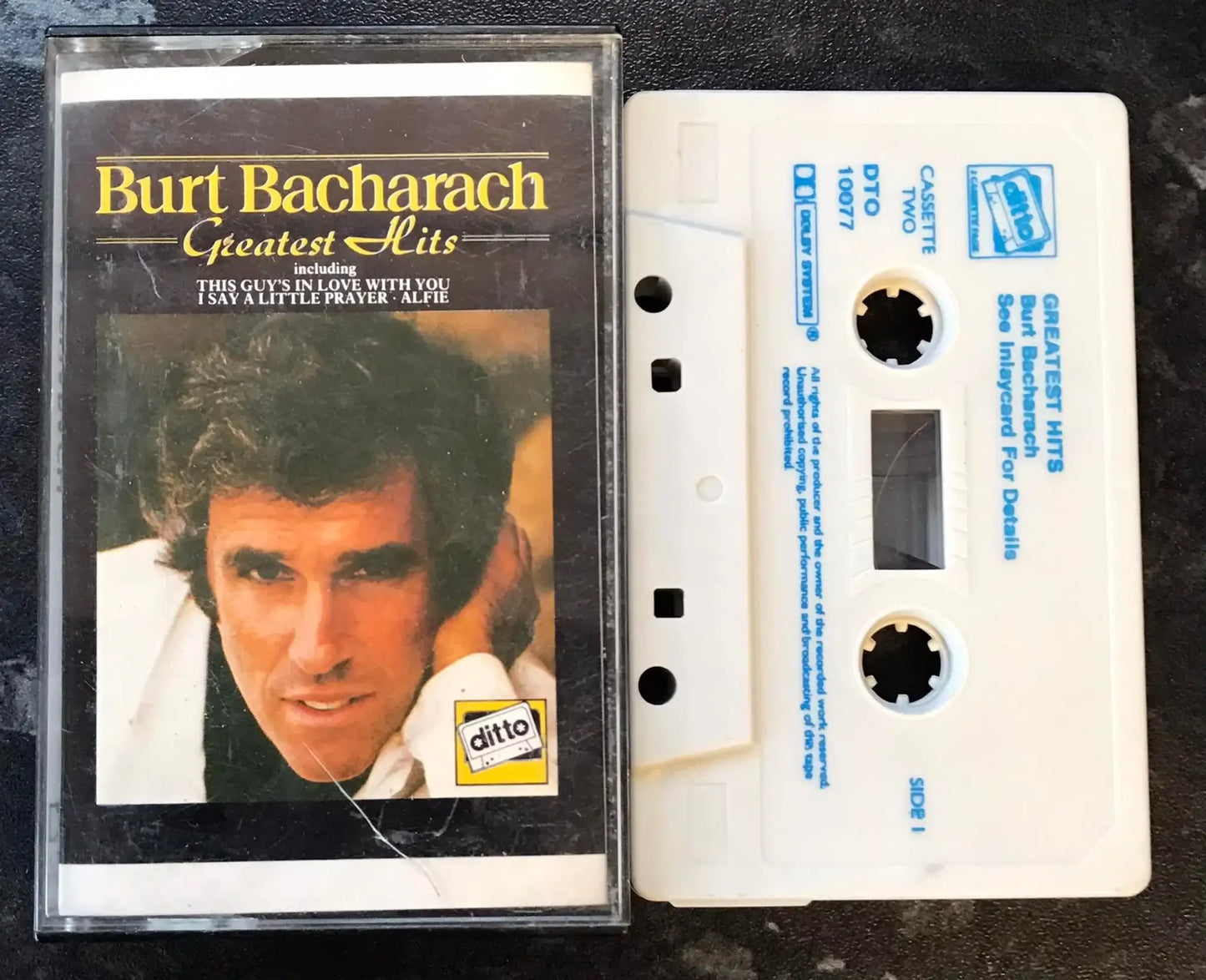 Burt Bacharach, Greatest Hits Album, DITTO DTO 10077b, Cassette TWO Magretro