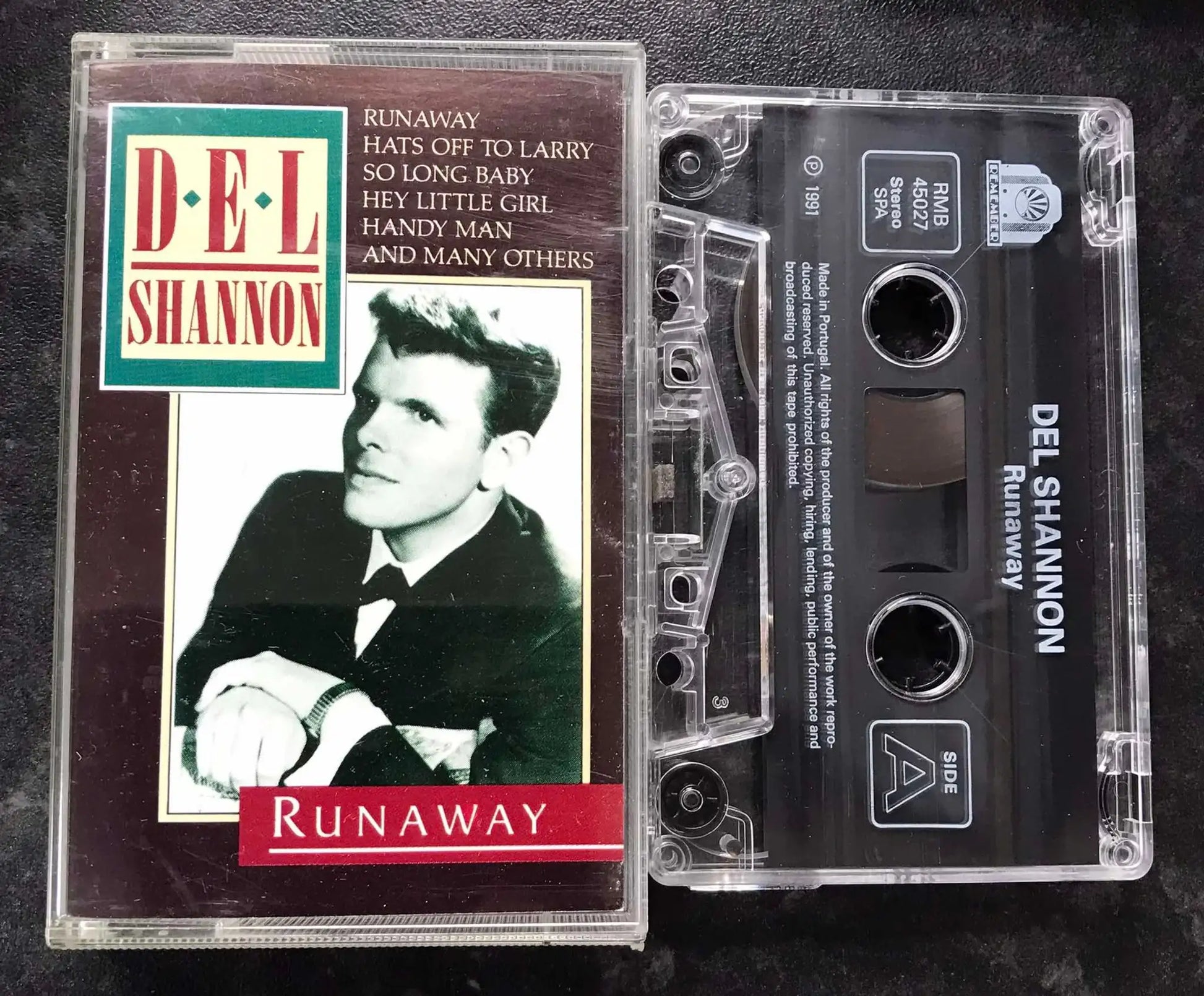 Del Shannon, Runaway Album, RMB 45027, Vintage Cassette Magretro
