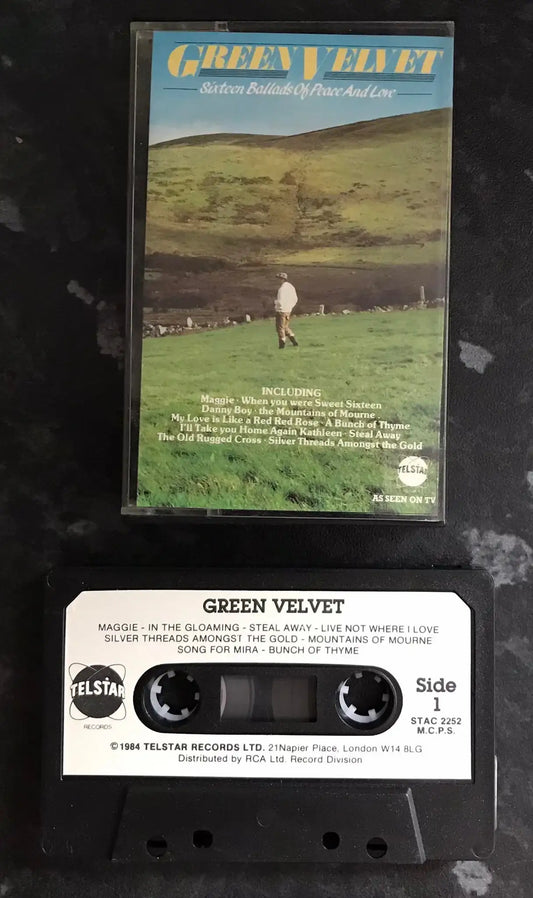 Green Velvet, 16 Ballads of Peace And Love, Telstar, STAC 2252, Vintage Cassette Magretro
