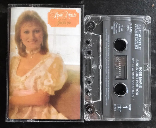 Rose Marie Sings Just For You Album, Castle Classics,CLAMC229, Vintage Cassette Magretro
