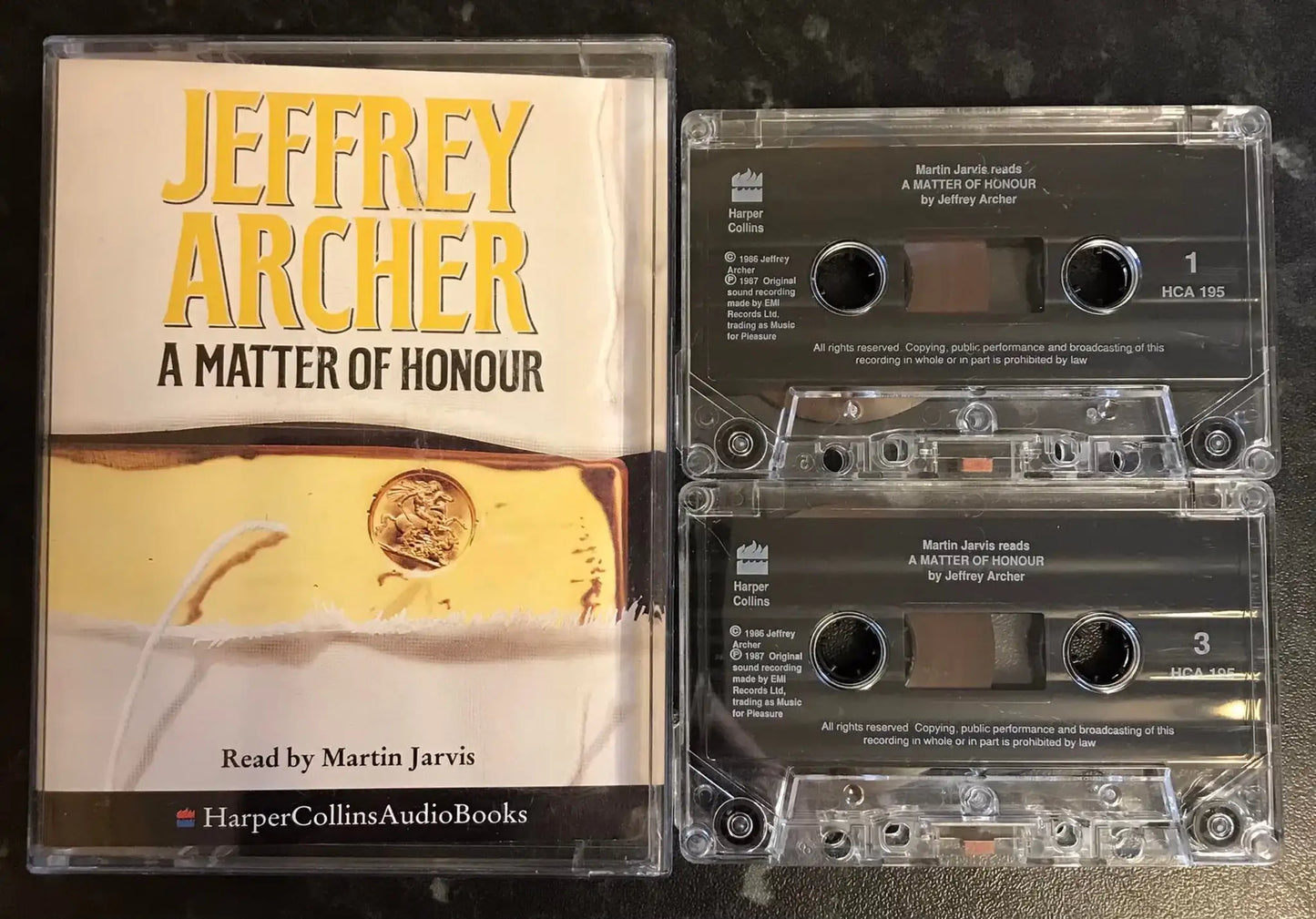 A Matter Of Honour Audiobook, Jeffrey Archer, HCA 195, Vintage Cassette Magretro