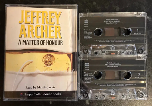 A Matter Of Honour Audiobook, Jeffrey Archer, HCA 195, Vintage Cassette Magretro