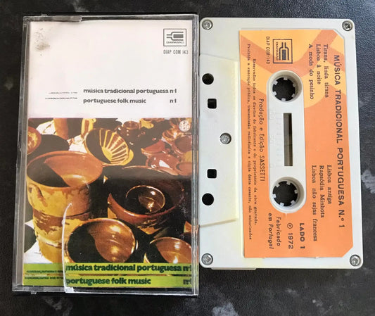 Musica Tradicional Portuguesa No 1, diap com 143, Vintage Cassette Magretro