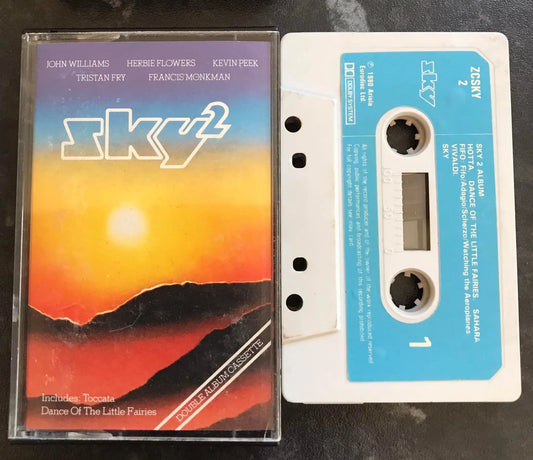 Sky 2 Double Album, Ariola Label, ZC SKY2, Vintage Cassette Magretro