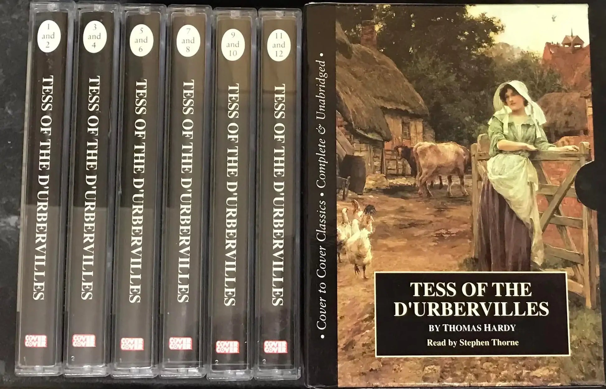 Tess Of The D'Urbervilles Audiobook Set Album, CTC 410, Vintage Cassette Magretro