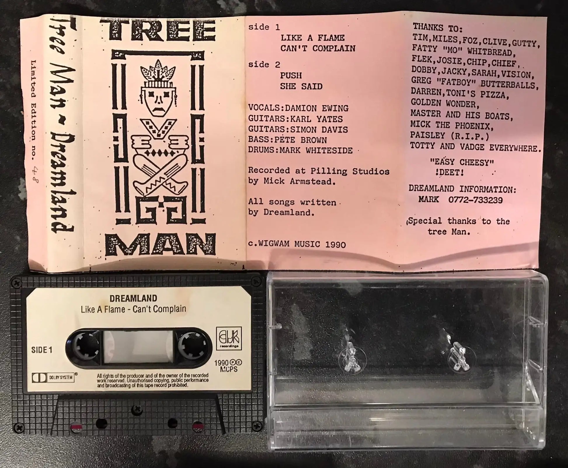 Tree Man, Dreamland, Vintage Obscure rare cassette, Vintage Cassette Magretro