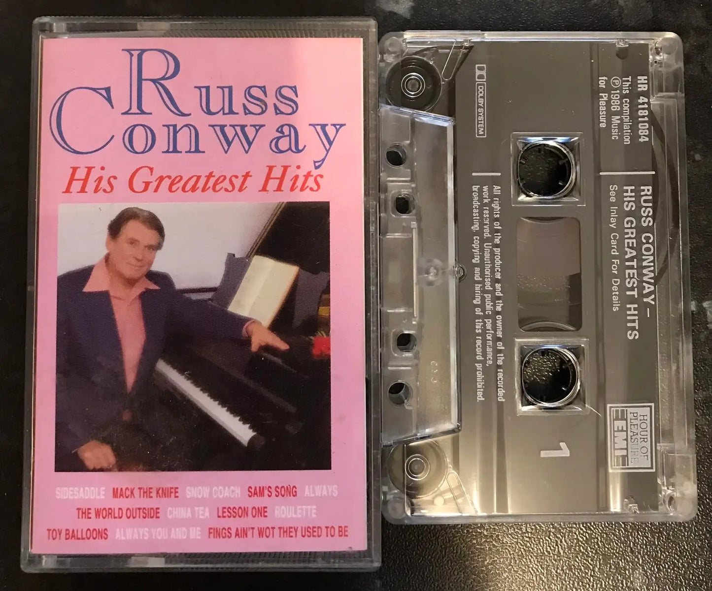 Russ Conway, His Greatest Hits, hr 8108, Vintage Cassette Magretro