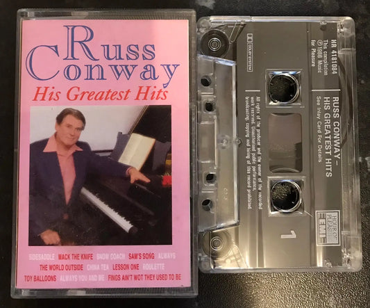 Russ Conway, His Greatest Hits, hr 8108, Vintage Cassette Magretro
