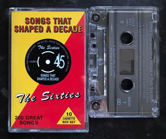 Songs That Shaped a Decade The Sixties Cassette 9, Vintage Cassette Magretro