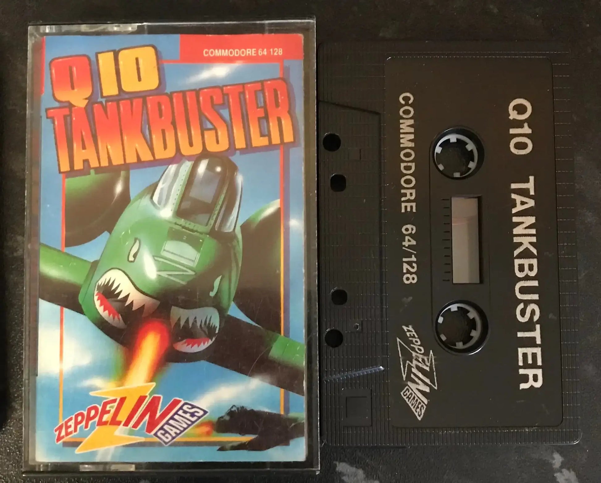 Q10 Tankbuster, C64 Game by Zeppelin Games, RARE, WORKING Magretro