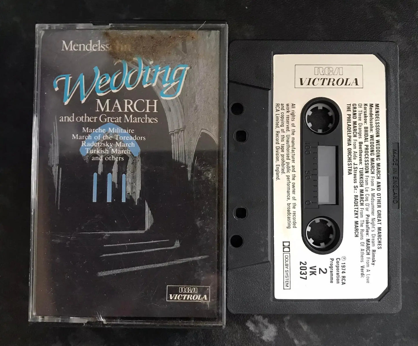 Mendelssohn Wedding march and other great marches, vk 2037, Vintage Cassette Magretro