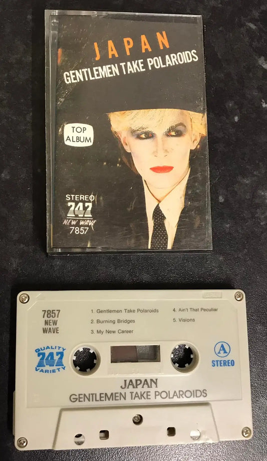 Japan, Album Title, Gentlemen Take Polaroids, 7857 new wave, Bootleg 747 label Magretro