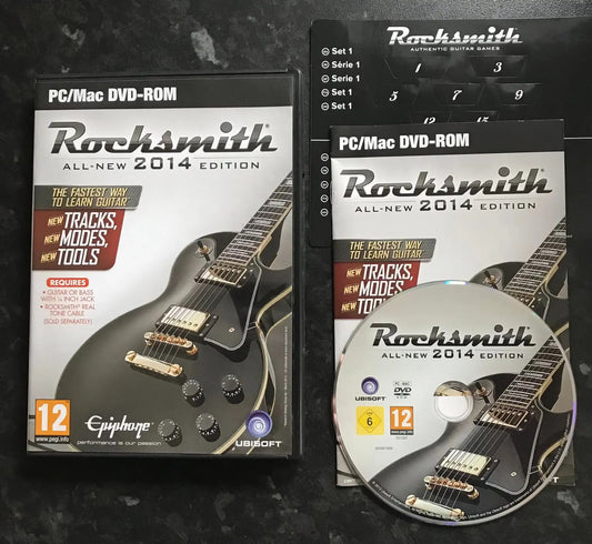 Rocksmith, 20014 edition, RARE, UK, Pal, PC Game, MAC Game, DVD Magretro