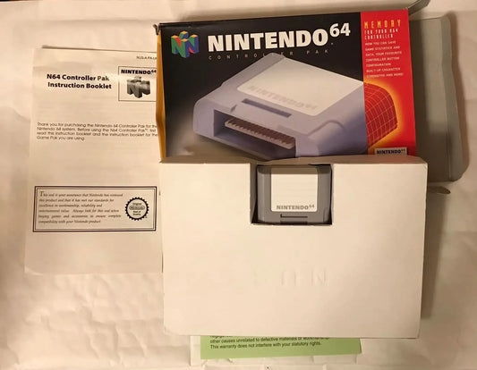 Nintendo N64 game, memory for controller pak UK PAL Magretro