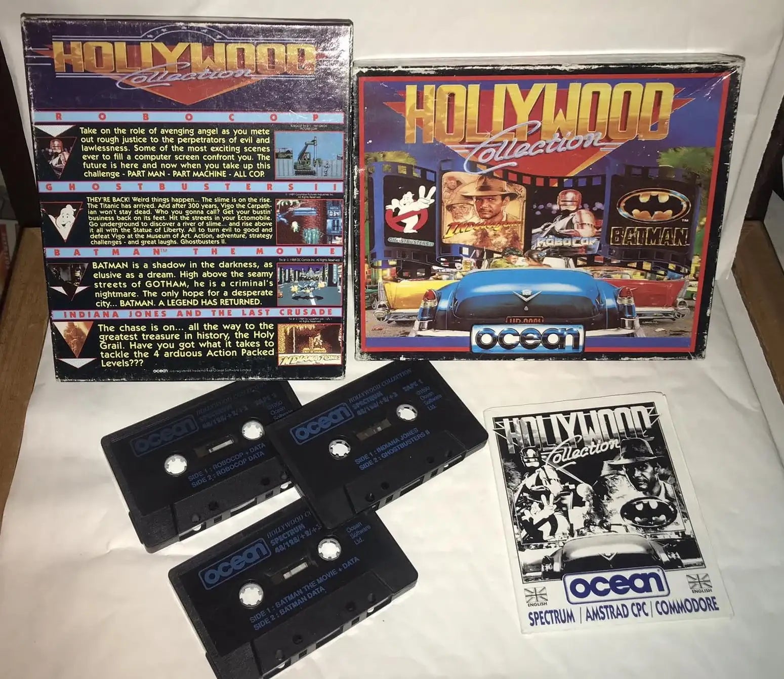 Hollywood Collection Big Box, ZX Spectrum by Ocean, WORKING Magretro