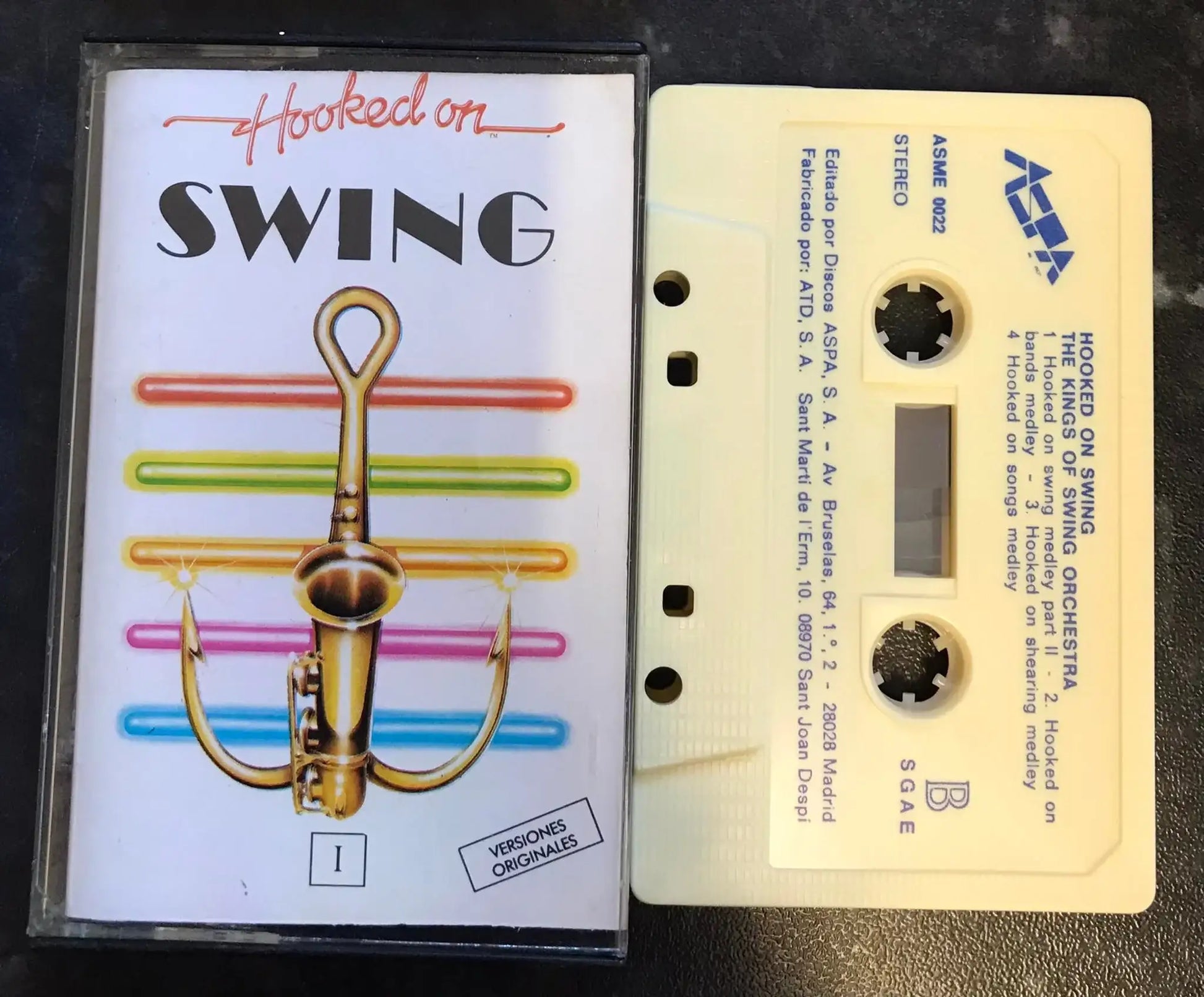 Hooked on Swing 1, Spanish Release, ASPA, ASME 0022, Vintage Cassette Magretro