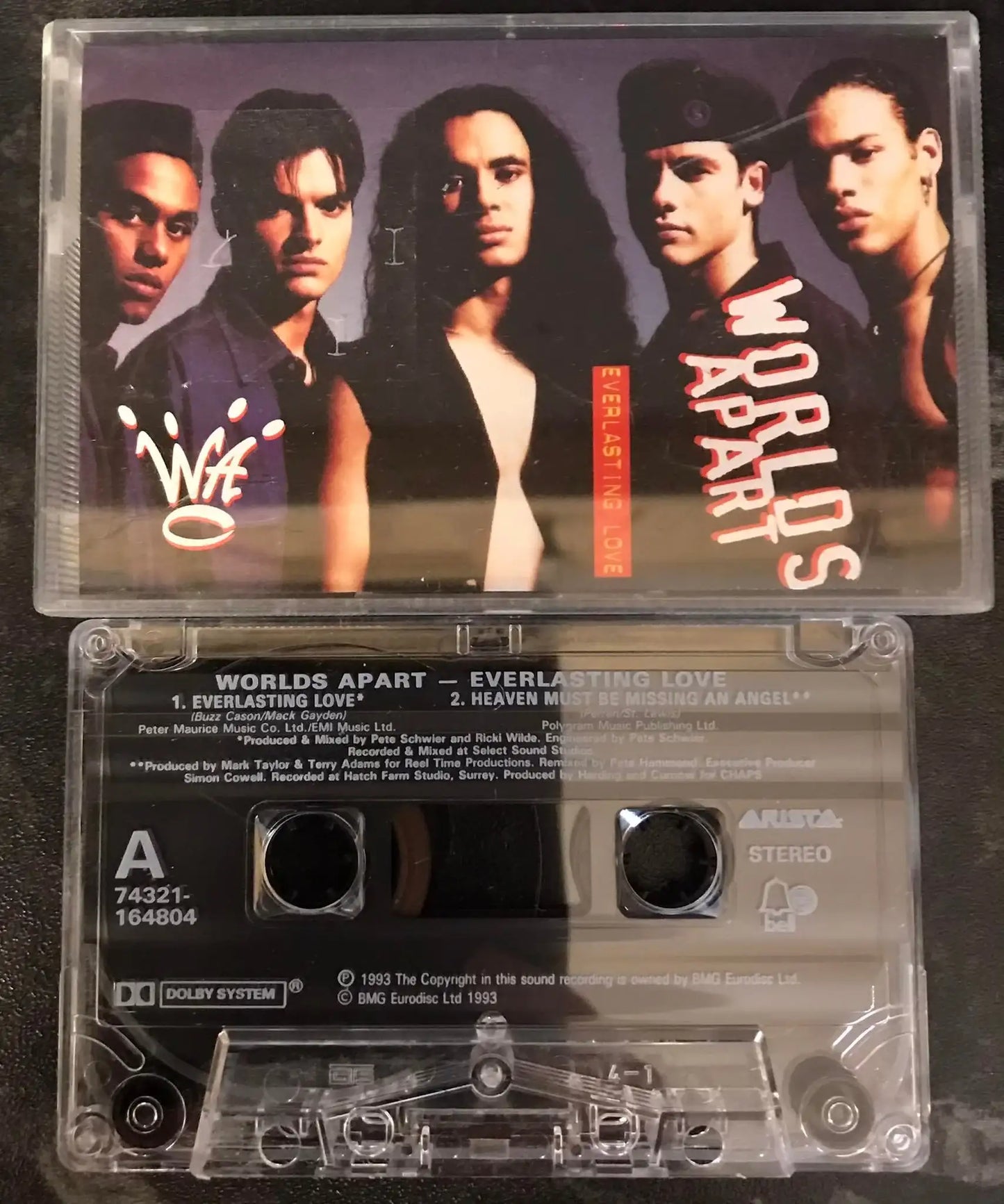 Worlds Apart, Everlasting Love Single, Arista,74321 164804, Bell Records Magretro