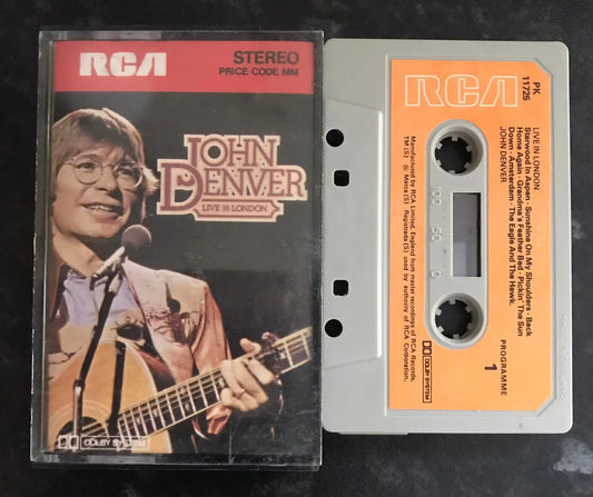 John Denver, Live in London, RCA, PK 11725, Vintage Cassette Magretro