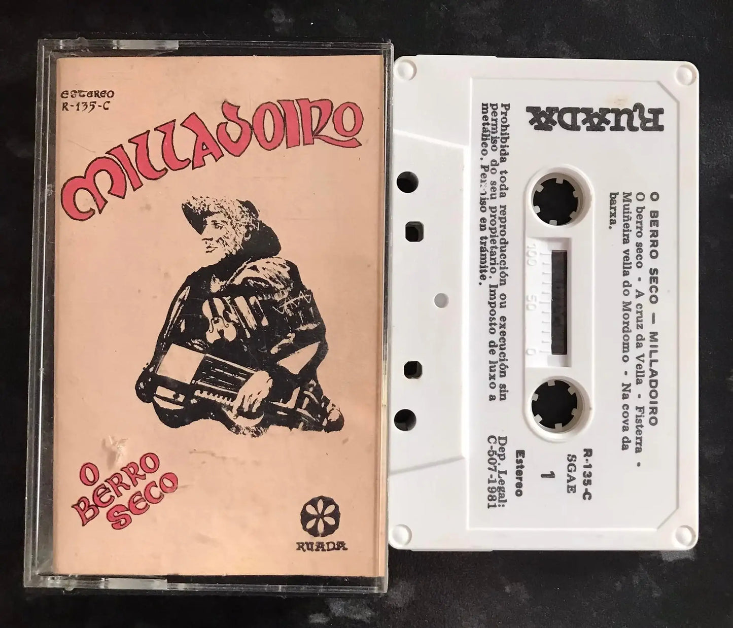 Milladoiro, O Berro Seco, r-135-c, Ruadr, Vintage Cassette Magretro
