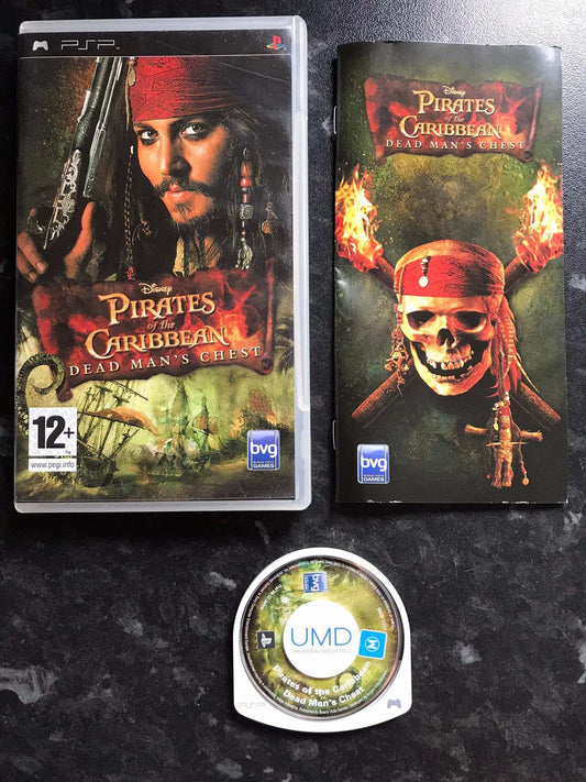 pirates of the caribbean dead mans chest, PSP game, with box Magretro
