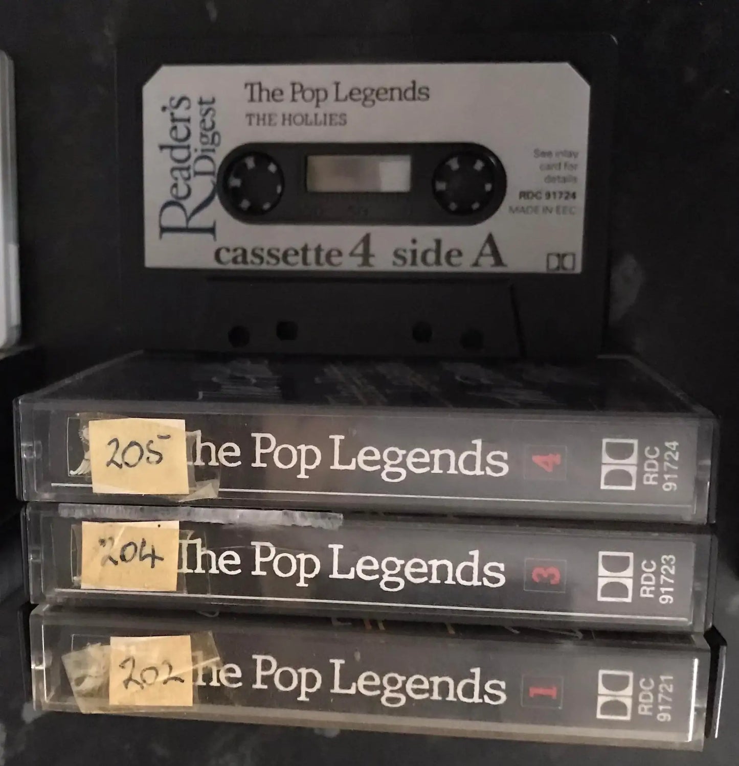 The Pop Legends, Full 4 Tape Set, Reader's Digest, RDC 91721/2/3/4 Magretro