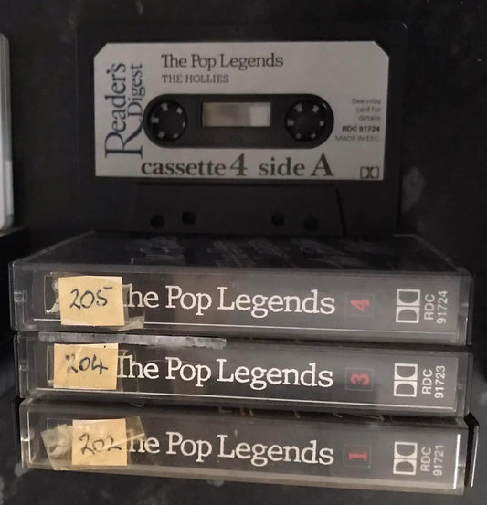 The Pop Legends, Full 4 Tape Set, Reader's Digest, RDC 91721/2/3/4 Magretro