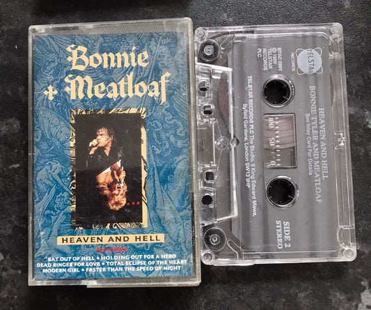 Bonnie Tyler and Meatloaf, Heaven and Hell, Telstar, STAC 2361, Vintage Cassette Magretro