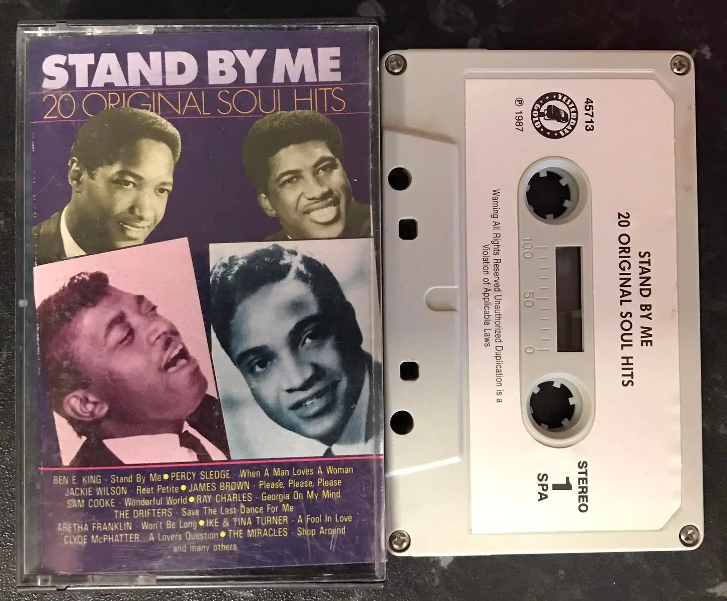 Stand By Me Album, 20 Original Soul Hits, ydg 45713, Vintage Cassette Magretro