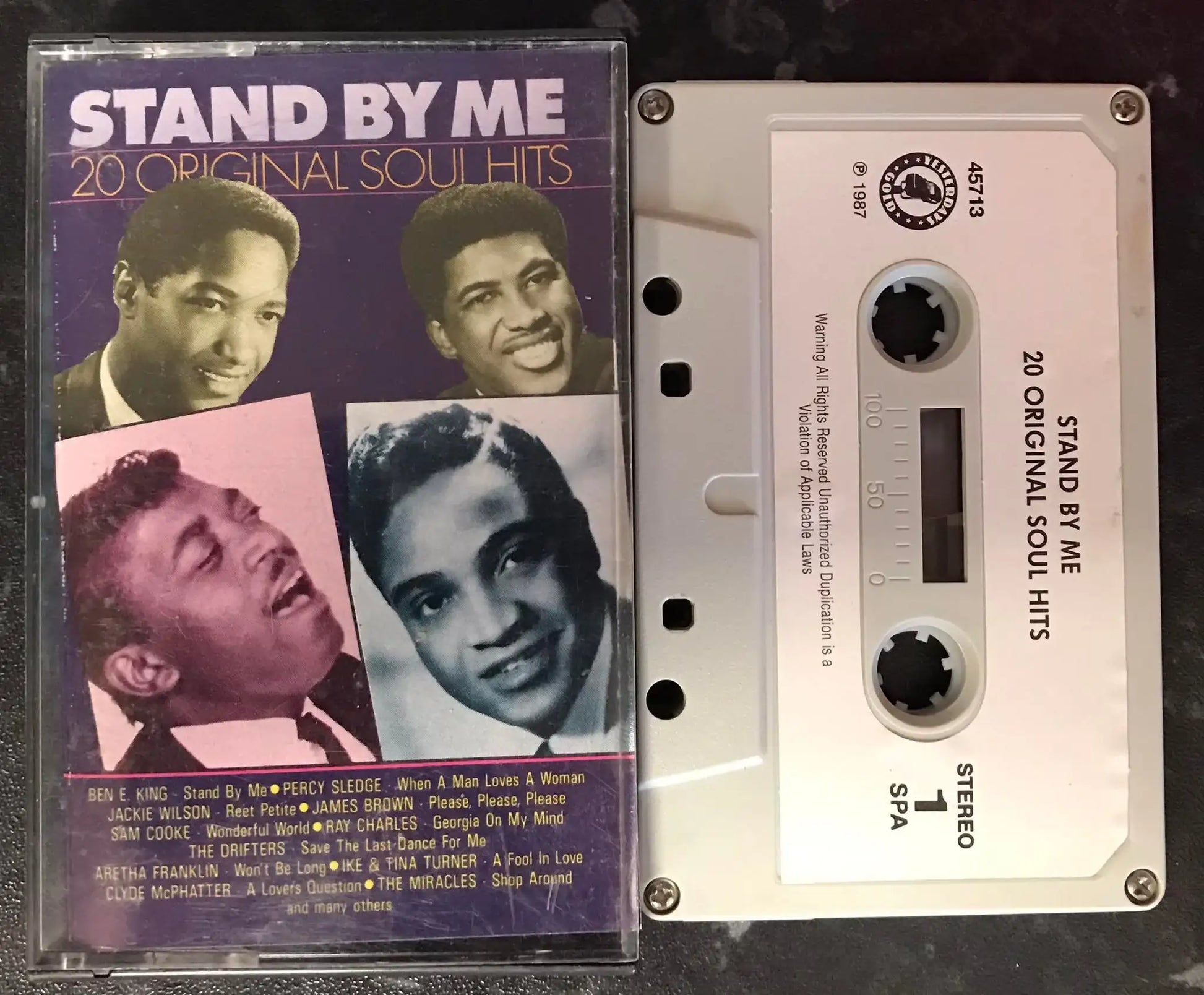 Stand By Me Album, 20 Original Soul Hits, ydg 45713, Vintage Cassette Magretro