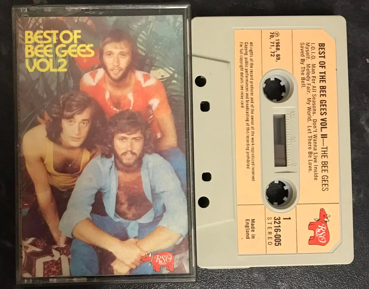 Best of the Bee Gees, Vol II, RSO, 3216-005, Vintage Cassette Magretro