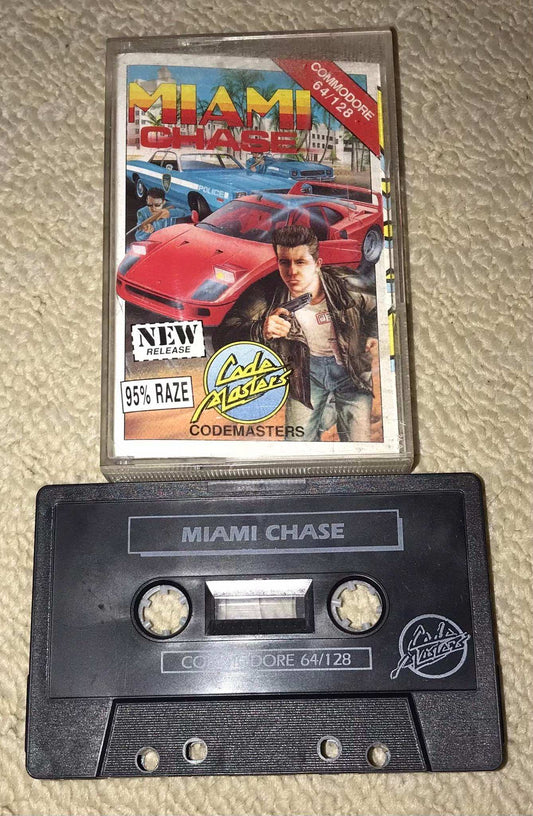 Miami Chase, C64 Game, Released by Codemasters, RARE, WORKING Magretro