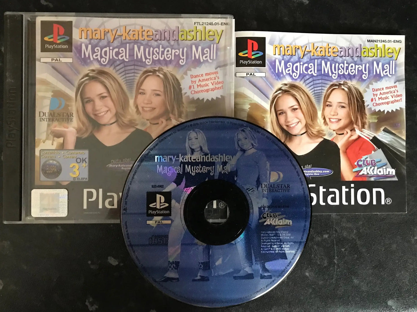 Mary Kate and Ashley Magical Mystery mall, PS1 Playstation One Game Boxed Magretro