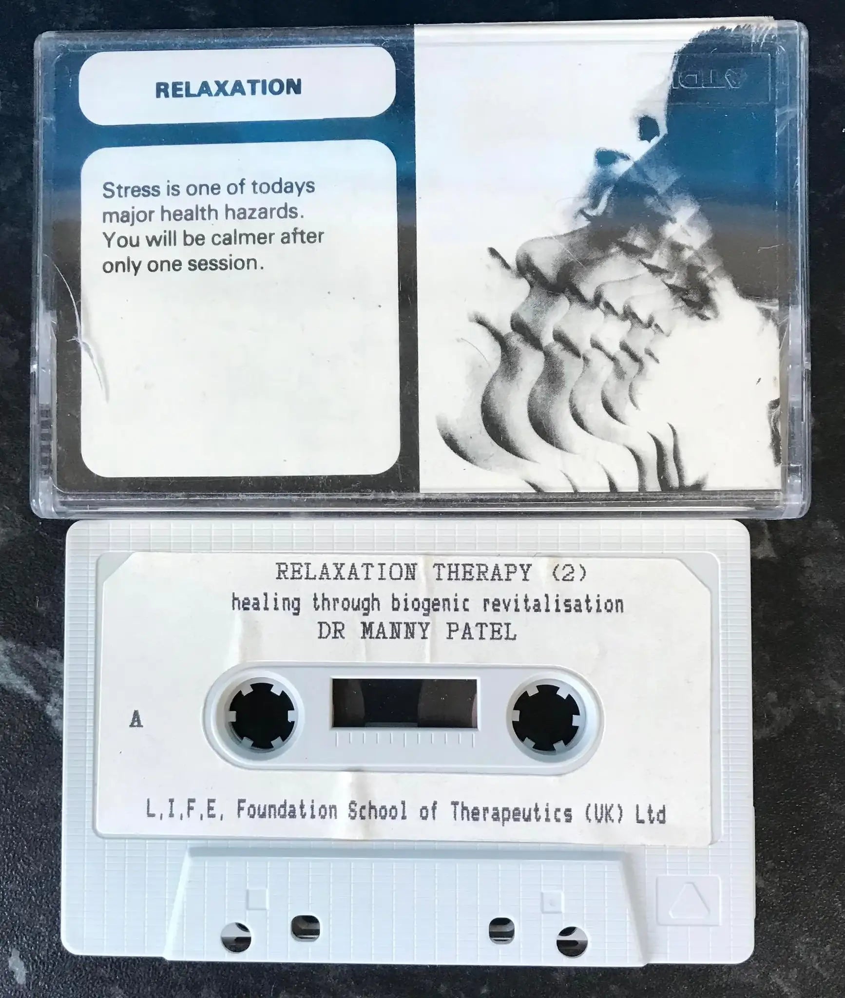 Relaxation Therapy (2), Dr Manny Patel, Audiobook, Vintage Cassette Magretro
