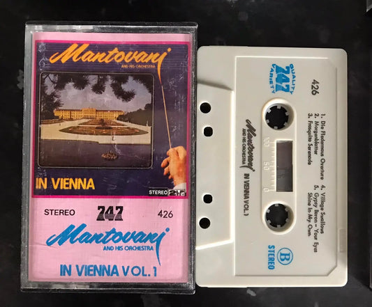 Mantovani in Vienna Vol 1 Album, 747 Bootleg Label, 426, Vintage Cassette Magretro